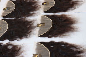 Extensions de cheveux brésiliens naturels vierges, avec fermeture frontale en dentelle HD, cuticule brute alignée, 100% - Product Image 5