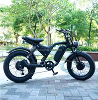 Bicicleta Eléctrica de Montaña con Suspensión Trasera, para Adultos, con Llantas Gruesas, Bicicleta Eléctrica Urbana, Cuadro de Aluminio, Bicicleta Eléctrica para Hombre