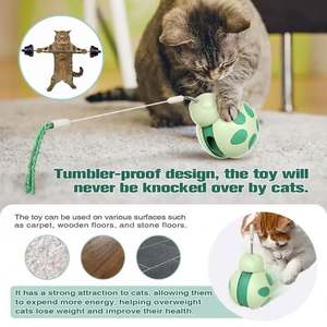 Nuevo Dispensador de Golosinas para Gatos 2025, Divertido Juguete Interactivo con Plumas en Forma de Escarabajo, con Logotipo Personalizado - Product Image 3