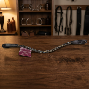 Frontal en cuir professionnel réglable pour chevaux, accessoire d'équitation pour dressage et concours - Product Image 3