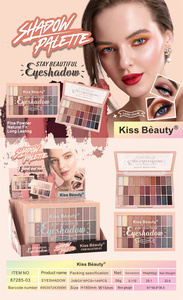 Kiss Beauty Palette <span class=keywords><strong>de</strong></span> fards à paupières longue durée à poudre fine 30 couleurs, ajustement naturel, logo personnalisé, maquillage cosmétique <span class=keywords><strong>de</strong></span> marque privée, <span class=keywords><strong>ombre</strong></span> à paupières - Product Image 6