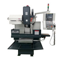 Mini fraiseuse cnc pour métal, machine à fraiser avec outil, XK7136, 2022