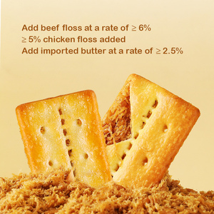 Biscuits croustillants à la viande effilochée, ajouter au <span class=keywords><strong>moins</strong></span> 10% de viande effilochée, biscuits sandwich, biscuits au beurre HALAL, craquelins salés chinois - Product Image 2