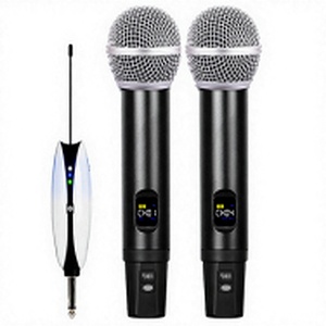 Microfono a Condensatore Universale Aidi, Amplificatore di Potenza Wireless 2.4G, Scheda Audio con Asta Telescopica per Ricezione del Suono - Product Image 1