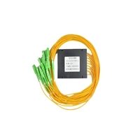 Boîtier de terminaison FTTH pour fibre optique 1*16 SC/APC avec répartiteur PLC, boîtier ABS, fibre monomode G657A1/A2, réseau de télécommunications 10.7dB
