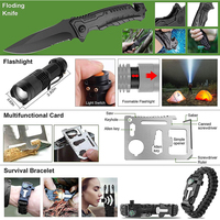 Kit de survie populaire de 216 pièces, outils et trousse de premiers soins, essentiel pour les aventures en pleine nature, kit de survie d'urgence pour la randonnée