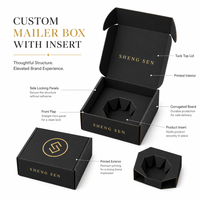 Cajas de Papel Negras Personalizadas con Logotipos para Ropa, Cajas de Envío Exprés y Cajas de Regalo con Etiquetas Colgantes