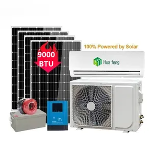 Kapalı ızgara klima 48v Dc 100% güneş enerjili invertör klima Mini bölünmüş ünitesi