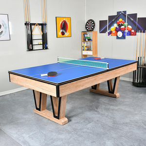 <span class=keywords><strong>Table</strong></span> de <span class=keywords><strong>billard</strong></span> et de salle à <span class=keywords><strong>manger</strong></span> en MDF de 7 pieds et 8 pieds avec deux en un, <span class=keywords><strong>table</strong></span> de <span class=keywords><strong>billard</strong></span> élégante, style américain, 9 boules - Product Image 6