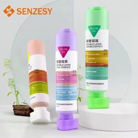 SENZESY 80ml Kemasan Krim Tone Up PE Custom Logo Dengan Tutup Ulir Cetak UV Kemasan Kosmetik BB Cream Selang Tahan Lama Dapat Diremas