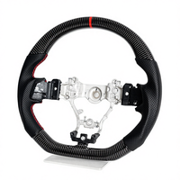 Volant sport en cuir à 3 branches pour Nissan 100 NX 1993-1994, design sportif en fibre de carbone avec LED