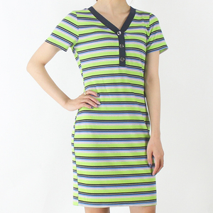 Yindian Simple manga corta con cuello en V con botones sexy <span class=keywords><strong>fiesta</strong></span> elegante <span class=keywords><strong>vestidos</strong></span> de las mujeres - Product Image 2