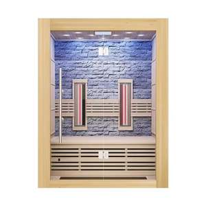 Sauna de Infrarrojos para 2 Personas de <span class=keywords><strong>Madera</strong></span> de Cicuta con Calentador de Carbono y Calentadores de Cerámica - Product Image 4