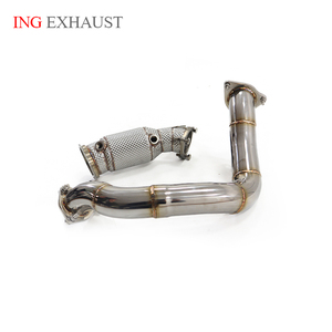 ING SS Downpipe y tubo delantero para el año 2014 a <span class=keywords><strong>2017</strong></span> Porsche <span class=keywords><strong>Macan</strong></span> 95B 2,0 T tuning escape con OPF - Product Image 1