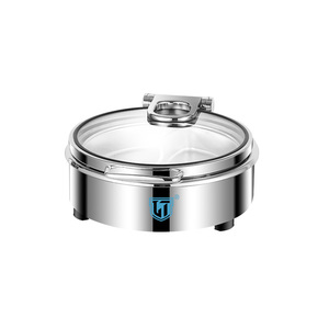 Liantong 6L moderno Hotel restaurante suministros boda <span class=keywords><strong>calentador</strong></span> de alimentos 6 <span class=keywords><strong>litros</strong></span> plato de frotamiento combustible Buffet estufa ventana Visual para fiesta - Product Image 1