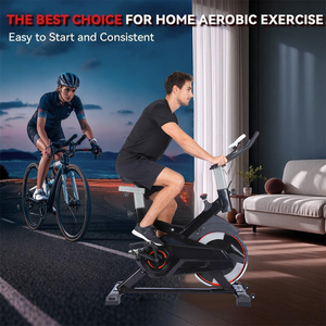 Bicicletas de <span class=keywords><strong>Spinning</strong></span> para Gimnasio, Entrenamiento Deportivo, Ciclismo en Interiores, <span class=keywords><strong>Bicicleta</strong></span> de <span class=keywords><strong>Spinning</strong></span> de Acero para Uso Doméstico y Comercial con Pantalla - Product Image 5