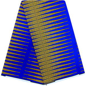 Tissu tissé africain en polyester pur à 100 %, imprimé géométrique double face respirant, pour vêtements, accessoires et projets DIY - Product Image 1