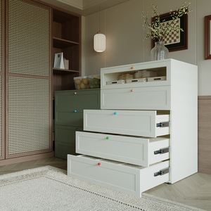 <span class=keywords><strong>Commode</strong></span> en acier pour enfants, <span class=keywords><strong>commode</strong></span> en métal de couleur personnalisable avec poignées colorées, armoire de rangement facile à assembler pour la chambre à coucher - Product Image 4