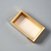 Boîte d'emballage tiroir en papier kraft écologique avec manchon givré, gaufrage personnalisé pour étui de téléphone, parfum, vêtements, emballage cadeau, logo