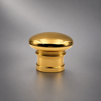 Tapa de Perfume de Aleación de Zinc con Logotipo Personalizado, Dorada, Lisa, Ovalada, con Múltiples Anillos, Ranuras Cilíndricas, Cubierta de Lujo para Botella de Perfume, Fabricante OEM