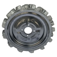 Roue et pneu en caoutchouc massif Lutian SR4010 Heavy Duty 4.00-10 pour équipement agricole, mini-motoculteur, capacité de charge de 500 kg