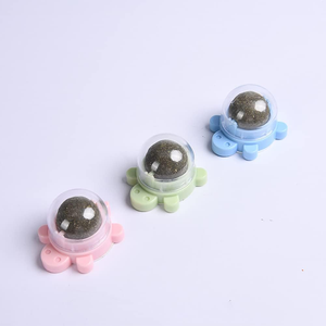 Juguetes de bola de hierba gatera, bocadillo interactivo para gatos, juguetes para masticar gatitos saludables naturales, juguete giratorio para gatos de Interior para Limpieza de dientes de mascotas, morder - Product Image 4