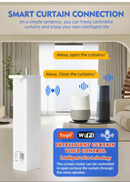 Rail de rideau intelligent Alexa de haute qualité, extensible, motorisé, pour stores occultants de fenêtre, avec application de contrôle