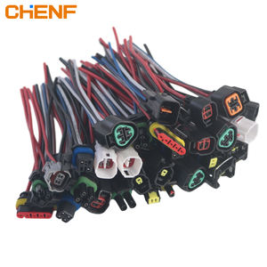 CHENF özel fabrika otomatik kablo demeti yeni enerji su geçirmez elektronik tel kablo 10A bakır kontak malzemesi naylon konut - Product Image 2