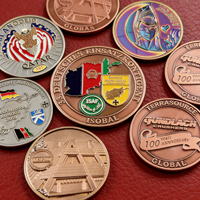Pièces de monnaie en laiton sur mesure, de qualité supérieure, en gros, fabriquées sur mesure, en or antique, par un fabricant professionnel pour célébrations d'anniversaire
