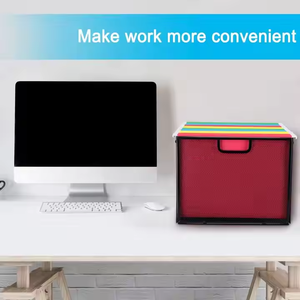 Treo văn phòng tập tin thư mục tổ chức lưới kim loại lưu trữ giỏ Crate thư mục chủ cho hiệu quả nộp hồ sơ - Product Image 2