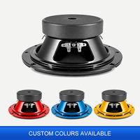 Altavoz Personalizable con Cesta de Acero, 150 Watts RMS, 300 Watts Máx., Altavoces de Rango Medio para Auto de 8 Pulgadas, 4 Ohmios, 8 Ohmios, para Sistema de Audio para Auto