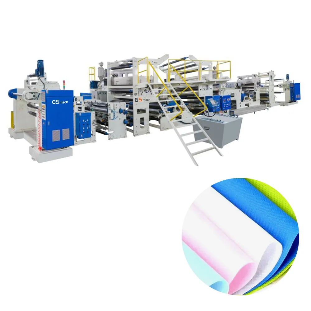 Machine de revêtement de tissu non tissé à grande vitesse extrusion de PE sur la machine de stratification de tissu