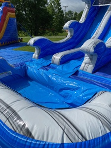 <span class=keywords><strong>Scivolo</strong></span> Gonfiabile Blu a Doppia Corsia da 20 Piedi con Piscina e Area Splash per Parchi e Feste per Bambini - Product Image 3