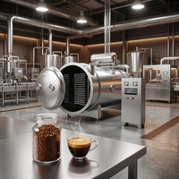 Instantkoffie Lyofilisator Koude-Brouw Compatibele Vacuümvriesdroger voor Premium Oplosbare Koffie Productiefabriek