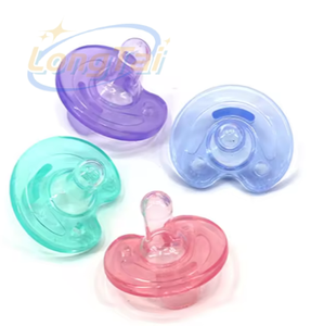 Longtai Siliconate Baby Sleep Night Boca Blanco Frosted Orthodontic Dummies Soother Chupete prematuro para recién nacido - Product Image 3