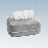 Boîte à mouchoirs de voiture en cuir PU durable, organisateur multi-positions pour pare-soleil, accoudoir, dossier de siège, compatible avec BMW, Audi, Lexus