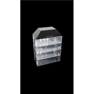 Khóa hiển thị trường hợp có thể tháo rời 4-Tier <span class=keywords><strong>Acrylic</strong></span> hiển thị trường hợp với khóa Khóa rõ ràng Countertop hiển thị trường hợp với kệ - Product Image 3