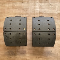 Camions lourds Shacman Delong avec nouveau système d'essieu arrière HD MAN Series, ensemble de plaquettes de frein à tambour de 410 mm en fonte HD90149340093