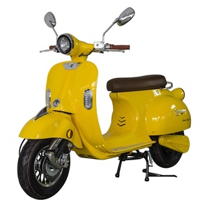 Scooter Eléctrico RACCEWAY E-RETRO Amarillo Brillante, Motor de 2000W/1000W, Alcance de 80 km por Carga, Batería Extraíble de 60V, 45 km/h, 150 kg, Amarillo Brillante - Product Image 6
