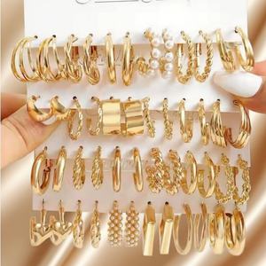 Bijoux personnalisés en gros, bijoux de mode résistants à la corrosion et imperméables, boucles d'oreilles en acier inoxydable plaqué or 18 carats pour femmes - Product Image 3