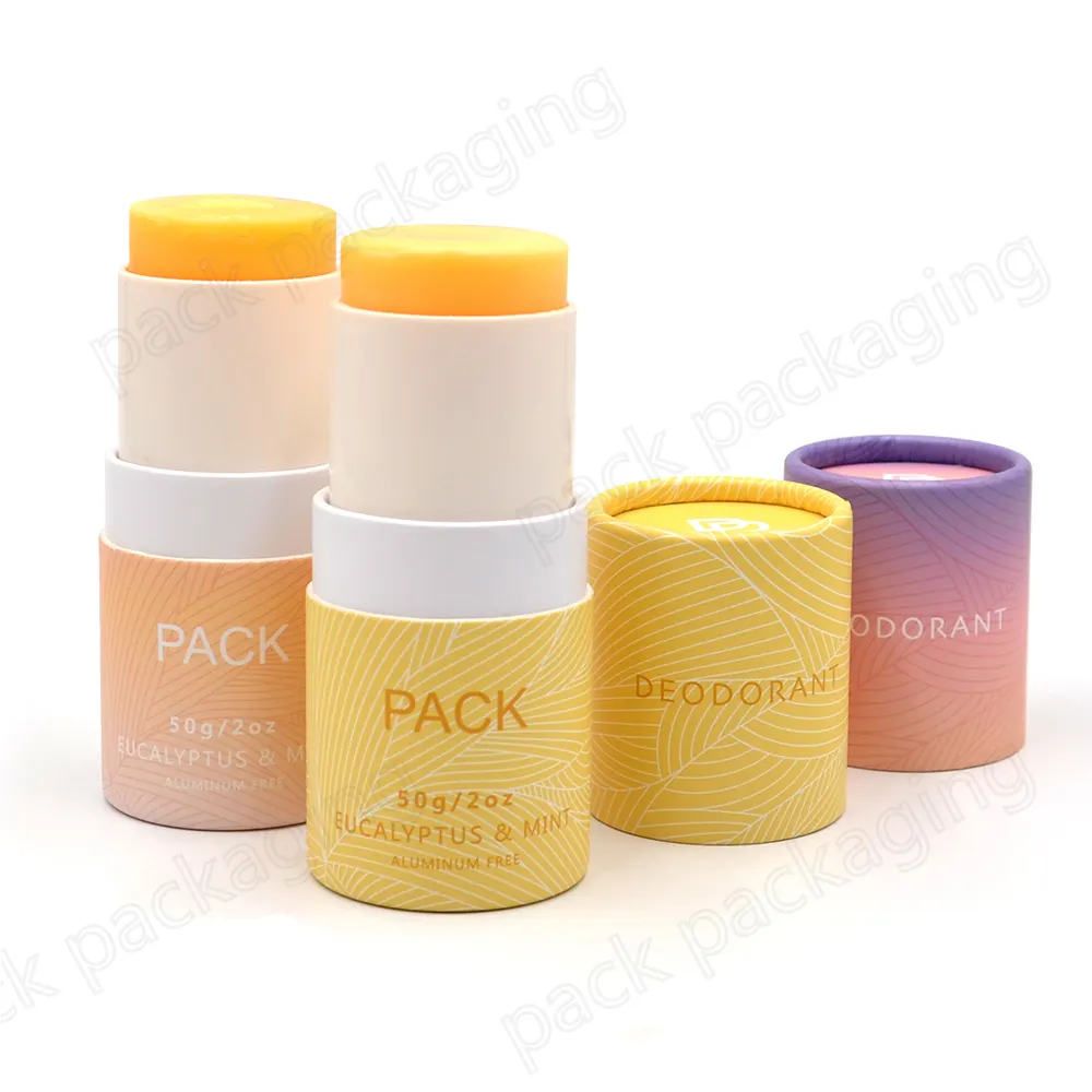 Luxury tube empty lipstick case cardboard container twist up tube with custom design printing