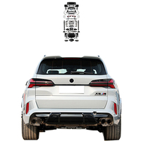 Kit Carrosserie Style X5 F15 Amélioré X5M F95 G05 LCI 2014-2018 Pare-chocs Avant Phare Capot Lampe Diffuseur Pièces Auto F15 Facelift