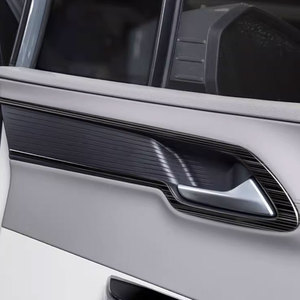 Accessori <span class=keywords><strong>interni</strong></span> in acciaio inossidabile in fibra di carbonio per autoveicoli ABS per 2021 <span class=keywords><strong>Hyundai</strong></span> CUSTO struttura di rivestimento per maniglia interna - Product Image 5