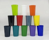 Échantillons de tasses personnalisées de différentes couleurs, tasses à café givrées à paille changeante de couleur, en polypropylène écologique