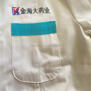 Đồng Phục Đại Học Dược Áo Khoác Trắng Tay Ngắn Cotton Thoáng Khí Thấm Mồ Hôi Cao Cấp Áo Choàng Bác Sĩ Phòng Thí Nghiệm Màu Trắng - Product Image 6