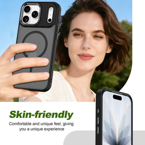 Funda Personalizada con Acabado Mate Similar a la Piel para <span class=keywords><strong>iPhone</strong></span> 18 Pro Max, Anillo <span class=keywords><strong>de</strong></span> Aleación para Cámara, Carga Inalámbrica Magnética, Funda Protectora <span class=keywords><strong>de</strong></span> Lujo - Product Image 3