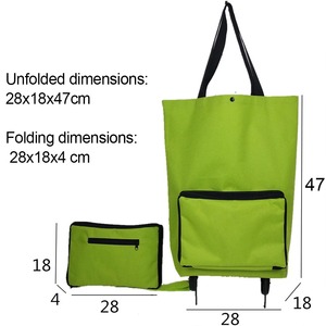 Bolsa de Compras Plegable con Ruedas, de Gran Capacidad, Extensible, para Supermercado, Compras de Verduras, Uso Doméstico - Product Image 2