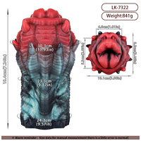 GEEBA Beast Design Masturbateur Masculin Réaliste avec Texture de Langue, Stroker Texturé 3D, Godet de Poche Monstre à Nervures, Jouet Sexuel Créature Fantastique
