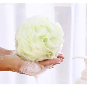 2025 Logo personnalisé couleurs assorties et emballage PE adulte moelleux boule de bain fleur de bain pour les soins du corps - Product Image 1