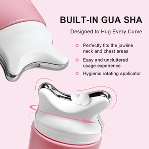 Crema Esencial Reafirmante para Cuello 2 en 1 con PDRN – Masajeador Metálico Ergonómico para Drenaje Linfático y Reafirmación de la Piel - Product Image 3